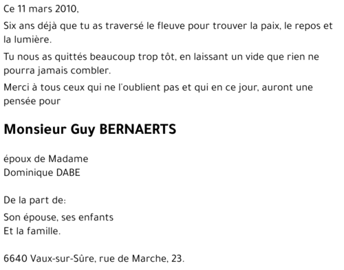 BERNAERTS Guy