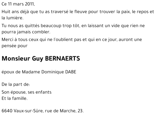 BERNAERTS Guy