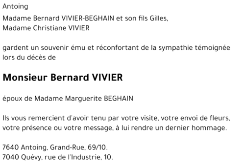 Bernard VIVIER