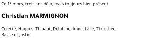 Christian MARMIGNON