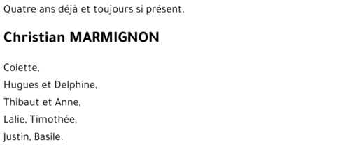Christian MARMIGNON