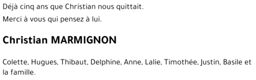 Christian MARMIGNON