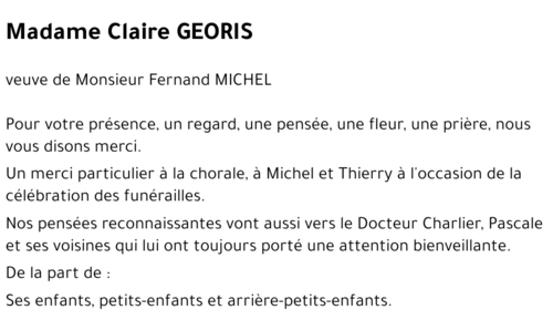 Claire GEORIS