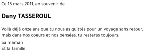 Dany TASSEROUL