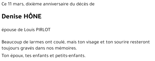 Denise HÔNE