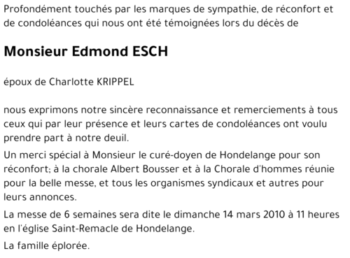 Edmond ESCH