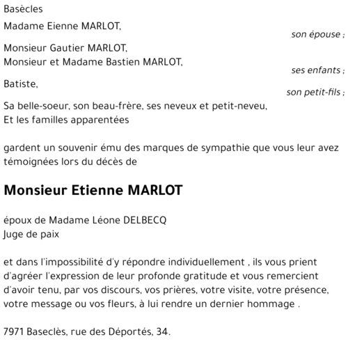 Etienne MARLOT