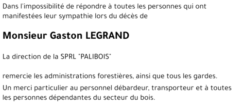 Gaston LEGRAND