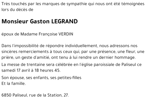 Gaston LEGRAND