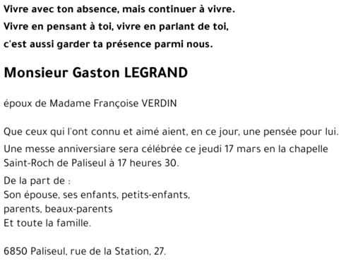Gaston LEGRAND