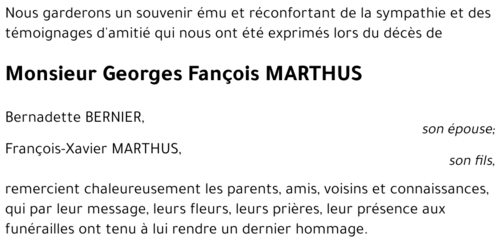 Georges Fançois MARTHUS