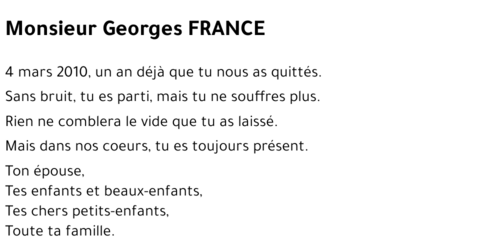 Georges FRANCE