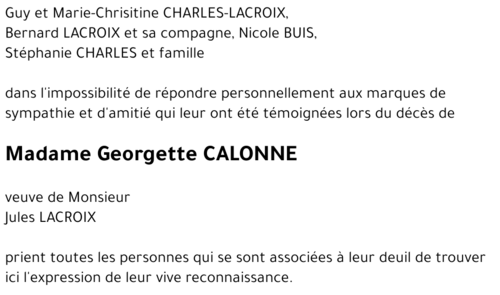 Georgette CALONNE