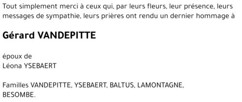 Gérard VANDEPITTE