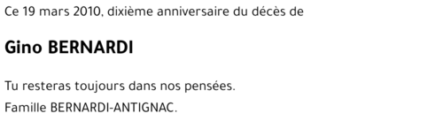 Gino BERNARDI