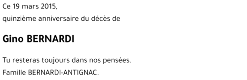 Gino BERNARDI