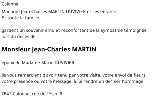 Jean-Charles MARTIN