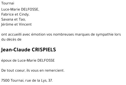 Jean-Claude CRISPIELS