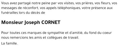 Joseph CORNET