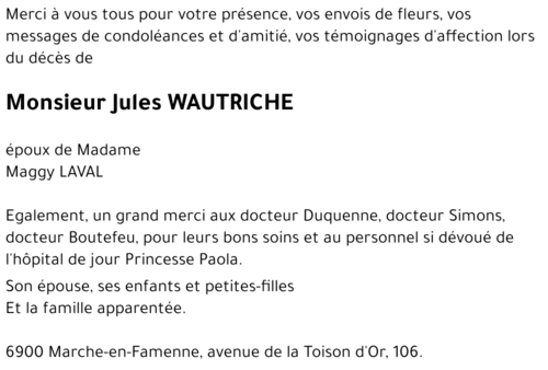 Jules WAUTRICHE