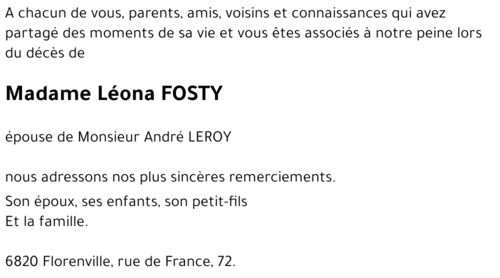 Léona FOSTY