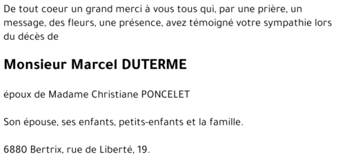 Marcel DUTERME