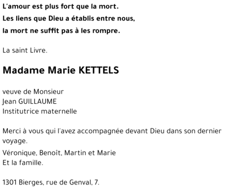 Marie KETTELS
