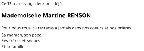 Martine RENSON