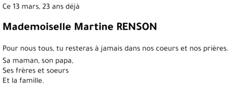 Martine RENSON