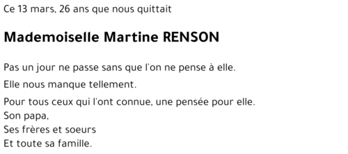 Martine RENSON