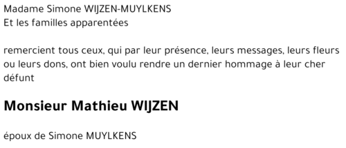 Mathieu WIJZEN