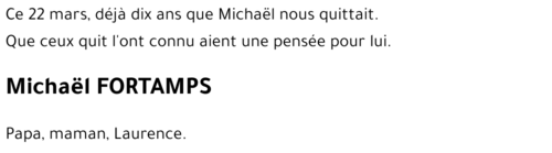 Michaël FORTAMPS