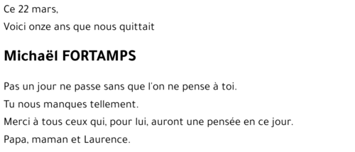 Michaël FORTAMPS