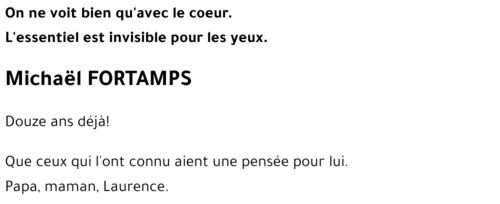 Michaël FORTAMPS