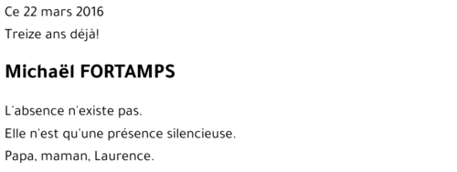 Michaël FORTAMPS
