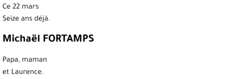 Michaël FORTAMPS