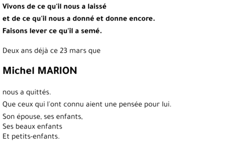 Michel MARION