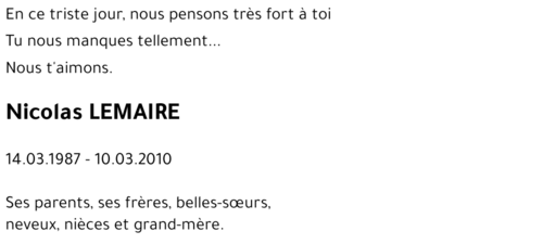 Nicolas LEMAIRE