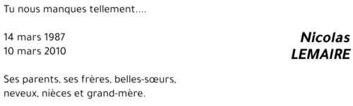 Nicolas LEMAIRE