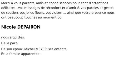 Nicole DEPAIRON