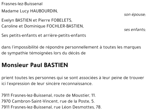 Paul BASTIEN