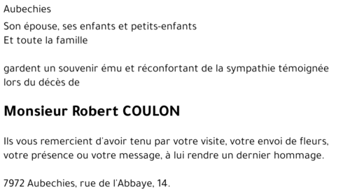 Robert COULON