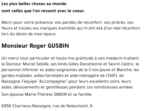 Roger GUSBIN