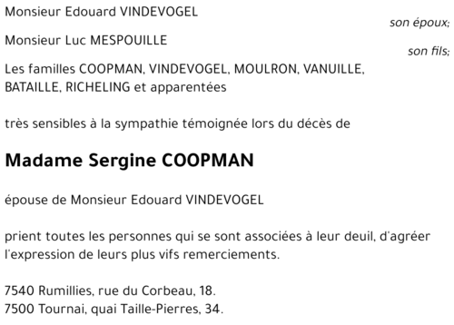 Sergine COOPMAN