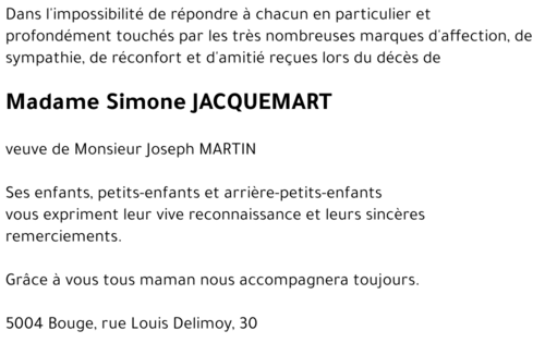 Simone JACQUEMART