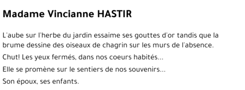 Vincianne HASTIR
