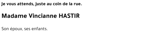 Vincianne HASTIR