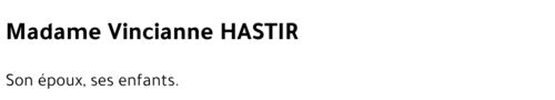 Vincianne HASTIR