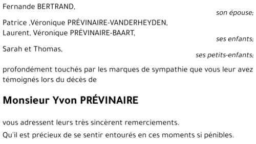 Yvon PREVINAIRE