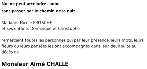 Aimé CHALLE